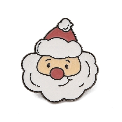 Christmas Theme Zinc Alloy Enamel Pin Brooch for Backpack Clothes JEWB-R003-02EB-09-1