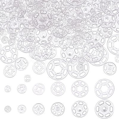 180 Sets 6 Style Sewing Snap Button AJEW-NB0003-47-1