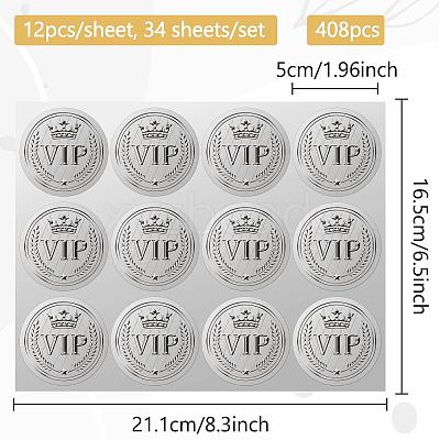 34 Sheets Silver Foil Embossed PET Picture Sticker DIY-WH0528-016-1