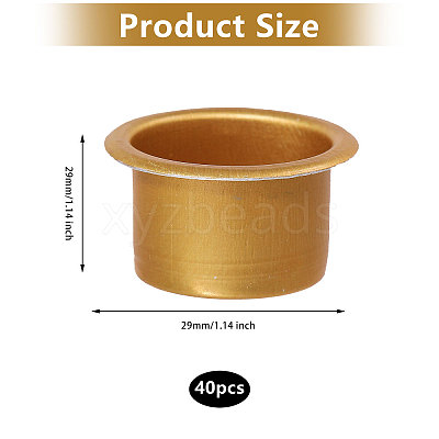 40Pcs Aluminum Candle Cups AJEW-CA0004-53A-1