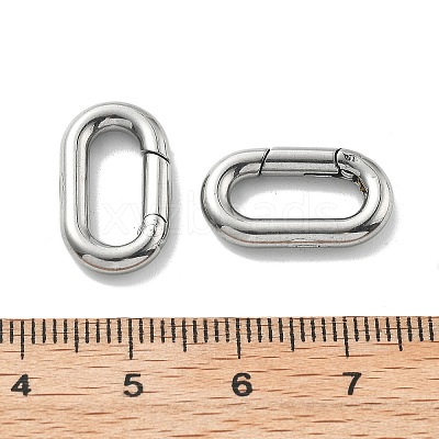 304 Stainless Steel Spring Gate Clasp Findings STAS-B082-05B-P-1