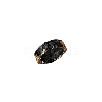 Gold Foil Resin Finger Rings WGDC7A7-03-1