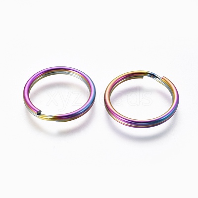 Ion Plating(IP) 304 Stainless Steel Split Key Rings STAS-G201-08A-M-1
