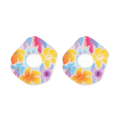 Printed Acrylic Pendants OACR-T028-08A-1