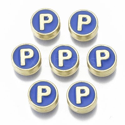 Alloy Enamel Beads X-ENAM-S122-028P-NR-1