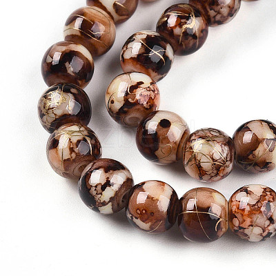 Baking Paint Glass Beads X1-DGLA-N003-8mm-B06-1