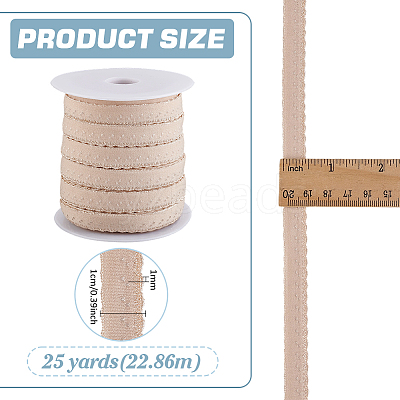 25 Yards Chinlon Wavy Edge Elastic Band EC-BC0001-61A-1