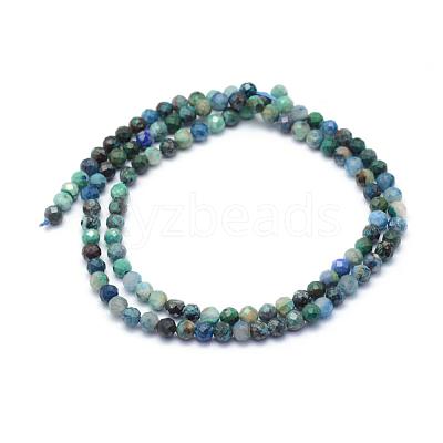 Natural Chrysocolla Beads Strands G-E411-24-4mm-1