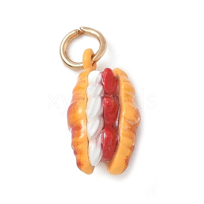 Alloy with Enamel Pendants AL-CBAE186-01G-02-1