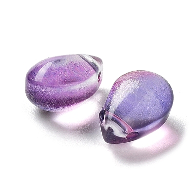 Transparent Glass Charms GGLA-M004-05B-03-1