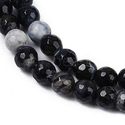 Natural Fire Crackle Agate Beads Strands G-C082-A01-48-1