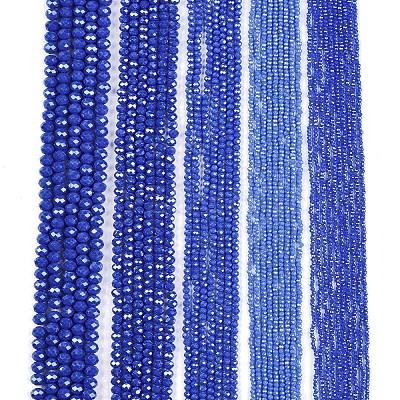 Electroplate Glass Beads Strands EGLA-A044-P1mm-A32-1