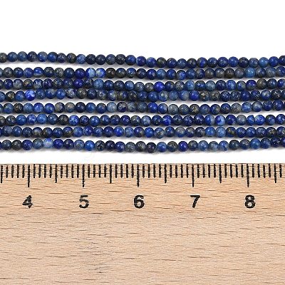 Natural Lapis Lazuli Beads Strands G-L628-A01-2mm-02-1