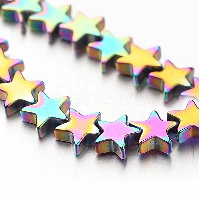 Electroplate Non-magnetic Synthetic Hematite Bead Strands G-F300-24B-02-1