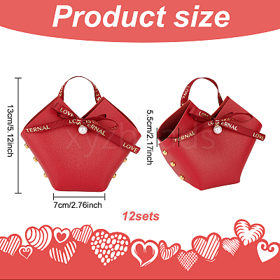 PU Leather Candy Gift Handbags ABAG-WH0032-60C-1