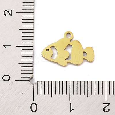 201 Stainless Steel Pendants STAS-U016-08G-06-1