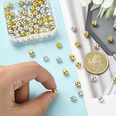 100Pcs 2 Colors Alloy Beads FIND-YW0004-05-1