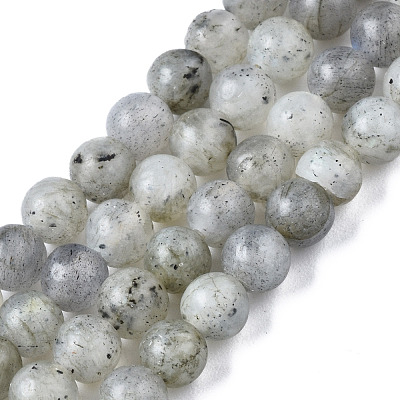 Natural Labradorite Round Beads Strands G-S158-4mm-1