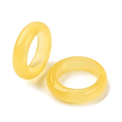 Cat Eye Finger Rings RJEW-G363-01B-16-1