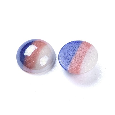 Opaque Glass Cabochons GGLA-S038-12P-10mm-1