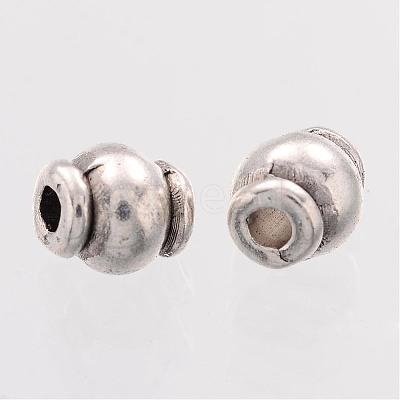 Barrel Tibetan Silver Spacer Beads AB608-1