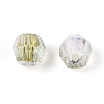 Transparent Spray Painted Glass Beads X1-EGLA-N018-4mm-03-1