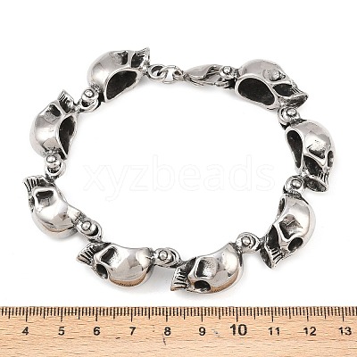 Halloween 304 Stainless Steel Link Chain Bracelets BJEW-D379-20B-AS-1