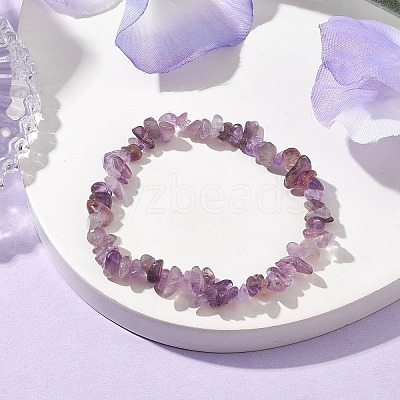 Natural Amethyst Beads Kids Bracelets BJEW-JB10611-03-1