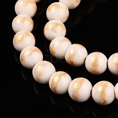 Natural Mashan Jade Beads Strands G-A255-A01-04I-1