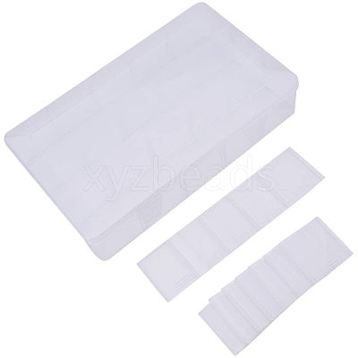 Rectangle Plastic Bead Storage Containers CON-PH0002-05-1