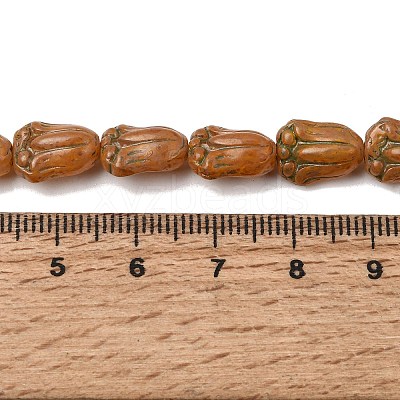 Painted Glass Beads Strands GLAA-Z021-16C-1