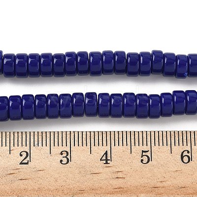 Opaque Glass Beads Strands GLAA-I060-01B-1