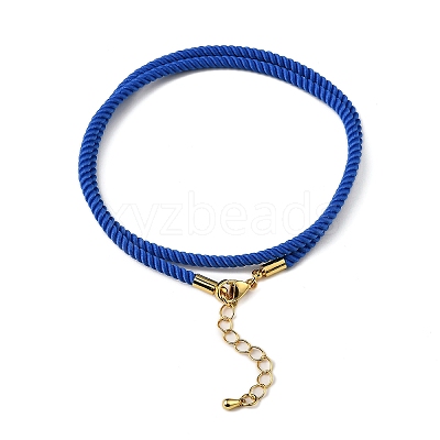 Nylon Milan Cord Necklace Making MAK-M028-01G-05-1