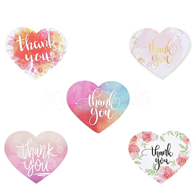 Coated Paper Thank You Greeting Card DIY-FS0007-76E-1