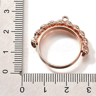 Alloy Open Back Bezel Pendants PALLOY-I223-17RG-1