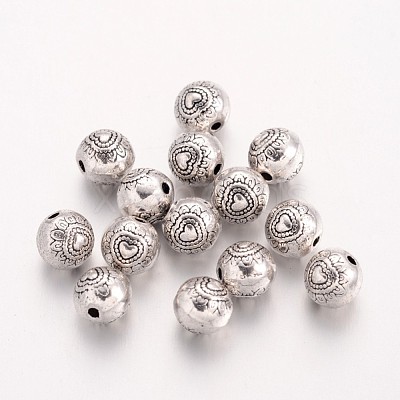Tibetan Style Alloy Beads TIBEB-2986-AS-NR-1