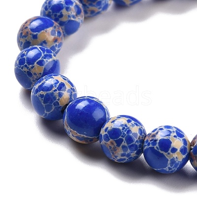 Synthetic Imperial Jasper Beads Strands G-E568-01A-03-1