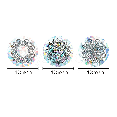 3Pcs 3 Style Waterproof PVC Electrostatic Wall Stickers Brick Pattern Stickers DIY-GF0003-70-1