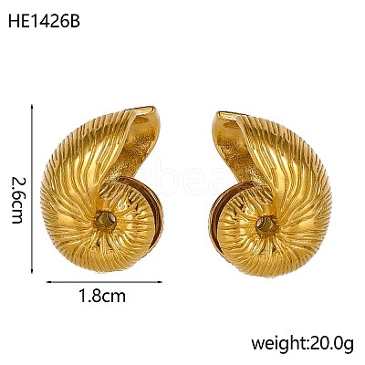 304 Stainless Steel Stud Earrings STAS-OY003-60G-1