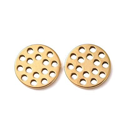 Hollow 304 Stainless Steel Charms STAS-G385-05G-02-1