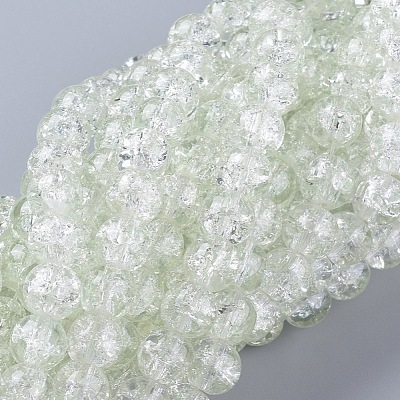 8MM Clear Crackle Glass Round Beads Strands for DIY Jewelry X-CCG-Q001-8mm-01-1