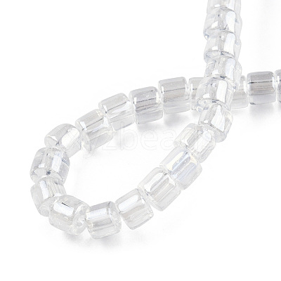 Transparent Glass Bead Strands GLAA-N047-09-E01-1