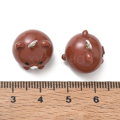 Animal Theme Opaque Resin Pendants RE-CBA4C51-02P-01-1
