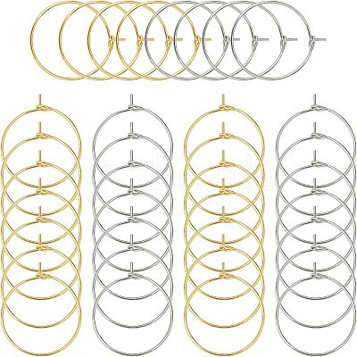 316 Stainless Steel Wine Glass Charms Rings STAS-UN0015-83C-1