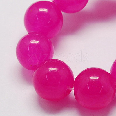 Natural Jade Bead Strands X-G-R165-8mm-11-1