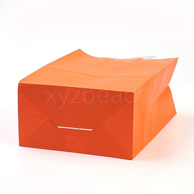Pure Color Kraft Paper Bags AJEW-G020-D-08-1