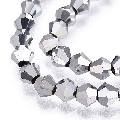 Electroplate Glass Bead Strands LS-EGLA-R094-4mm-15-1