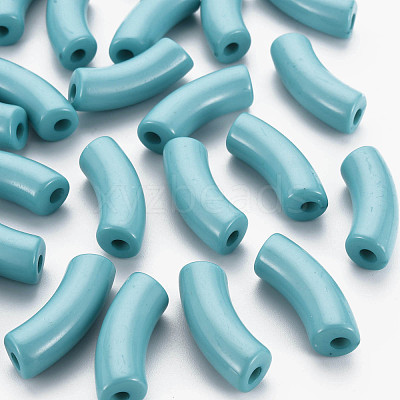 Opaque Acrylic Beads MACR-S372-001B-13-4714-1