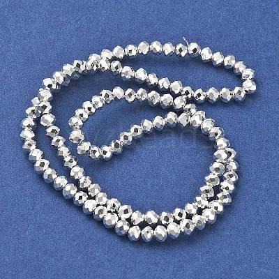 Electroplate Glass Beads Strands EGLA-D030-15B-06-1