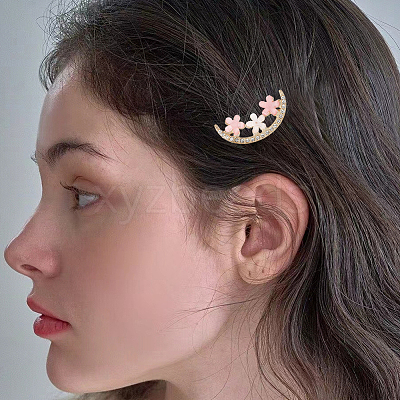 4 Bags 2 Styles Alloy & Resin Clip Hair Barrettes PHAR-SC0001-005-1